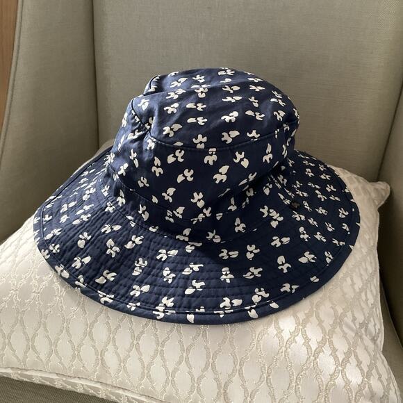 Obey Bucket Hat Blue Printed Beach Coastal - Picture 1 of 8